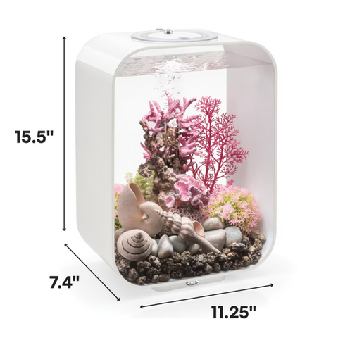 biOrb LIFE MCR Aquarium, White, 4-gal